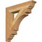 Ekena Millwork Merced Traditional Rough Sawn Bracket, Western Red Cedar, 4"W x 22"D x 22"H BKT04X22X22MRC01RWR - alternate 1